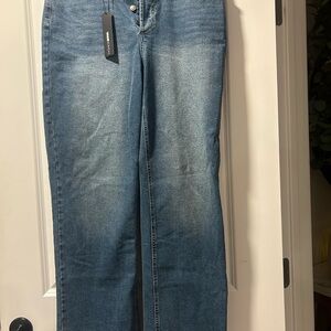 Fashion Nova Classic Blue Straight Leg Jeans